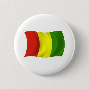 Badge Rond 5 Cm Bouton Drapeau Guinée