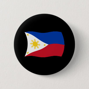 Badge Rond 5 Cm Bouton Drapeau Philippines
