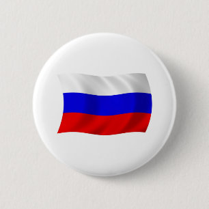 Badge Rond 5 Cm Bouton Drapeau Russie