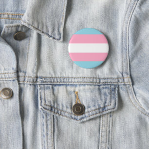 Badge Rond 5 Cm Bouton "Drapeau transgenre"