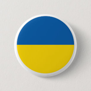 Badge Rond 5 Cm Bouton Drapeau Ukraine