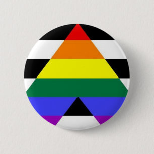 Badge Rond 5 Cm Bouton droit de fierté d'allié