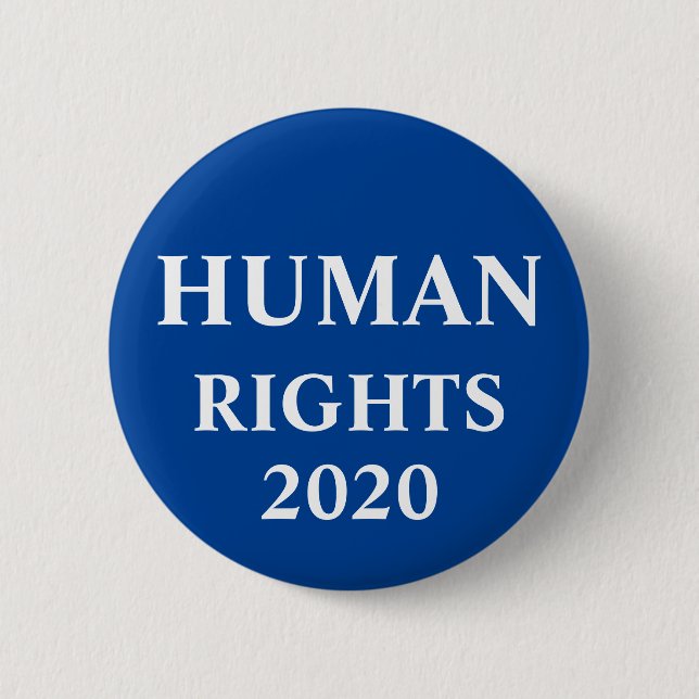 Badge Rond 5 Cm Bouton Droits de l'homme (Devant)