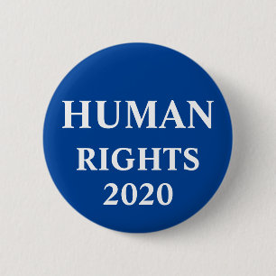 Badge Rond 5 Cm Bouton Droits de l'homme