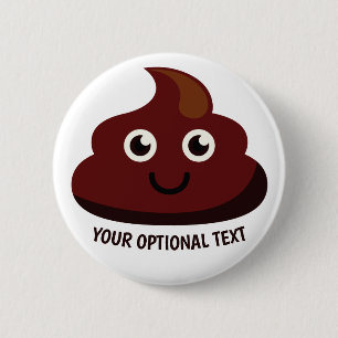Badge Rond 5 Cm Bouton drôle 2 de dunette : heureux