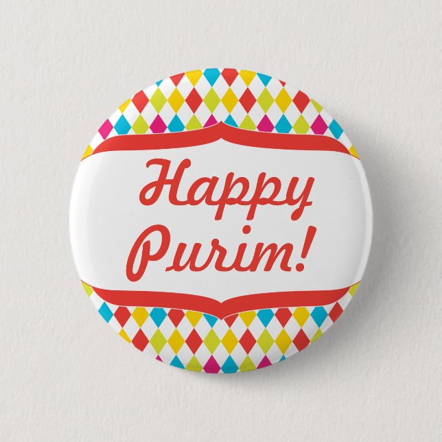 Badge Rond 5 Cm Bouton drôle de clown (Devant)