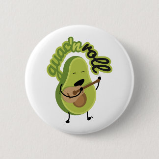 Badge Rond 5 Cm Bouton Drôle Guac et Roll Avocado