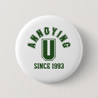 Bouton Drôle Qui T'embête, Vert