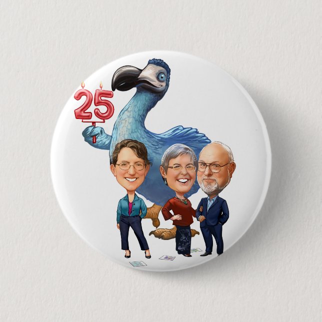Badge Rond 5 Cm Bouton du 25e anniversaire de la Capclave (Devant)