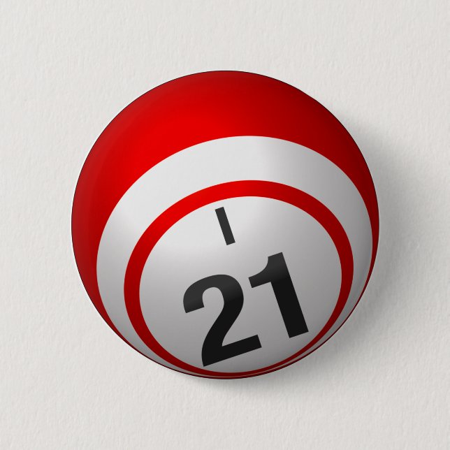Badge Rond 5 Cm Bouton du bingo-test I 21 (Devant)