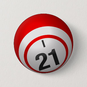 Badge Rond 5 Cm Bouton du bingo-test I 21