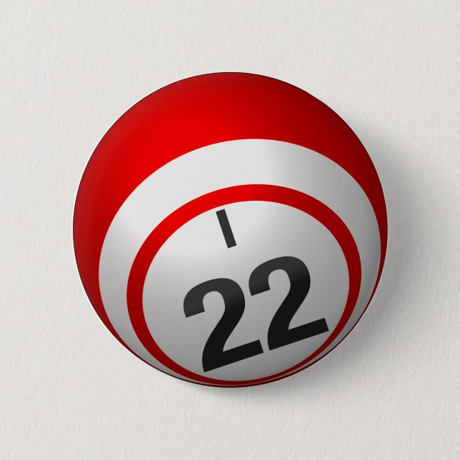 Badge Rond 5 Cm Bouton du bingo-test I 22 (Devant)