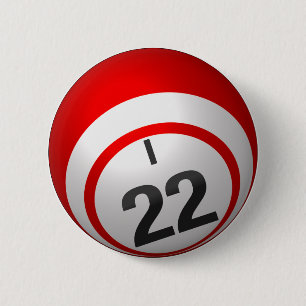 Badge Rond 5 Cm Bouton du bingo-test I 22