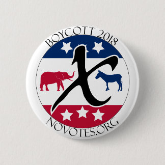 Badge Rond 5 Cm Bouton du boycott 2018