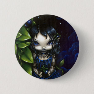 Badge Rond 5 Cm Bouton "du cadeau de la belladone"