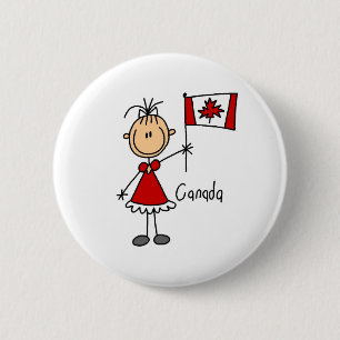Badge Rond 5 Cm Bouton du Canada