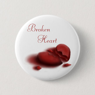 Badge Rond 5 Cm Bouton du coeur brisé