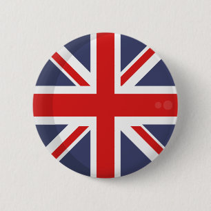 Badge Rond 5 Cm BOUTON DU DRAPEAU D'Angleterre