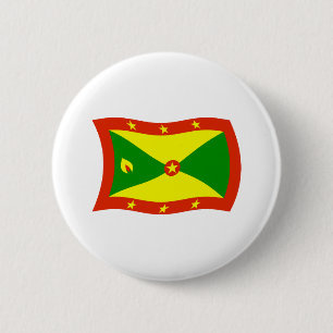 Badge Rond 5 Cm Bouton du drapeau de la Grenade