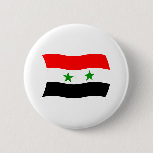 Badge Rond 5 Cm Bouton du drapeau de la Syrie
