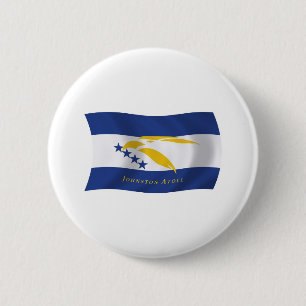 Badge Rond 5 Cm Bouton du drapeau de l'atoll Johnston