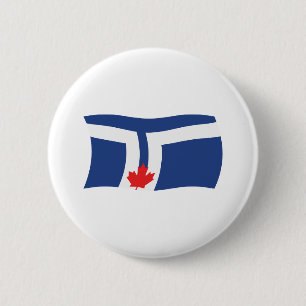Badge Rond 5 Cm Bouton du drapeau de Toronto