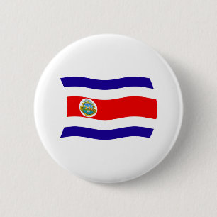 Badge Rond 5 Cm Bouton du drapeau du Costa Rica