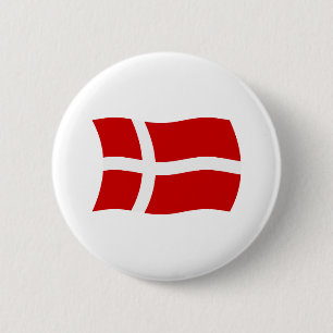 Badge Rond 5 Cm Bouton du drapeau du Danemark