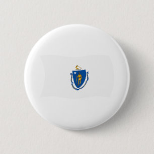 Badge Rond 5 Cm Bouton du drapeau du Massachusetts