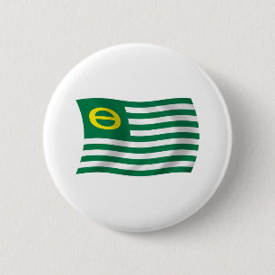 Badge Rond 5 Cm Bouton du drapeau du mouvement écologique