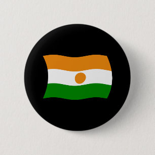 Badge Rond 5 Cm Bouton du drapeau du Niger