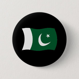 Badge Rond 5 Cm Bouton du drapeau du Pakistan