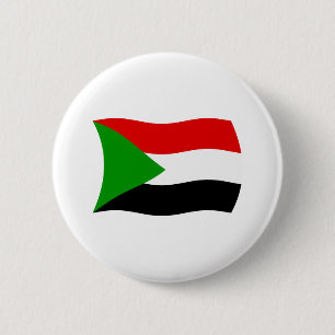 Badge Rond 5 Cm Bouton du drapeau du Soudan