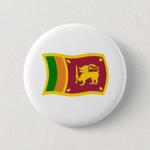Badge Rond 5 Cm Bouton du drapeau du Sri Lanka
