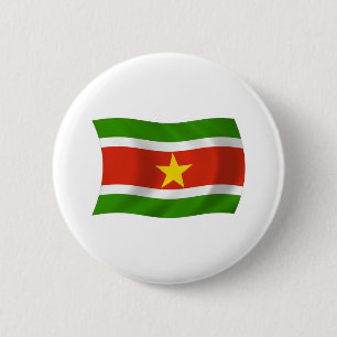 Badge Rond 5 Cm Bouton du drapeau du Suriname