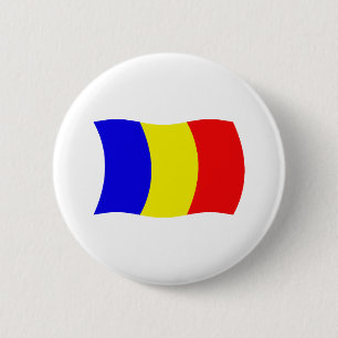 Badge Rond 5 Cm Bouton du drapeau du Tchad