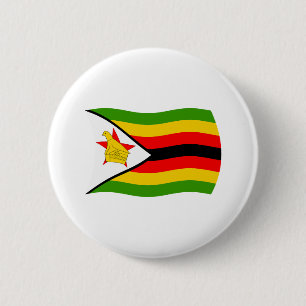 Badge Rond 5 Cm Bouton du drapeau du Zimbabwe