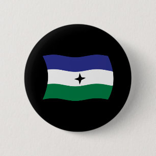 Badge Rond 5 Cm Bouton du drapeau nationaliste Bubi