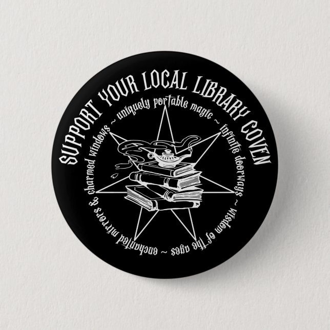 Badge Rond 5 Cm Bouton du four de bibliothèque (Devant)