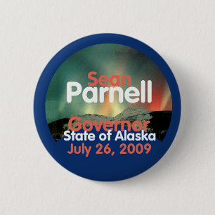 Badge Rond 5 Cm Bouton du Gouverneur de PARNELL
