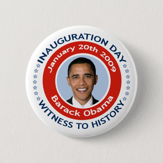 Badge Rond 5 Cm Bouton du jour d'inauguration 2009 (Devant)