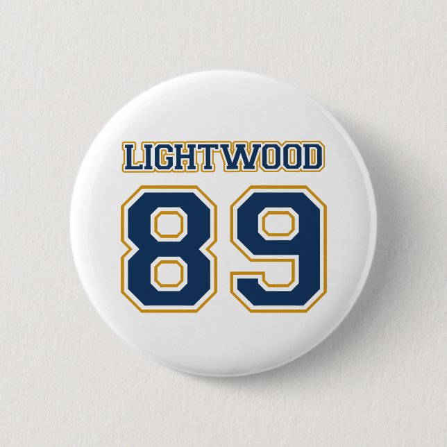 Badge Rond 5 Cm Bouton du Lightwood 89 (Devant)