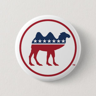Badge Rond 5 Cm Bouton du logo du parti d'interdiction moderne