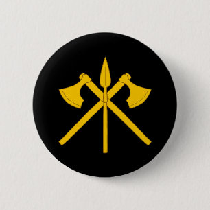 Badge Rond 5 Cm Bouton du maréchal d'armes projetées SCA