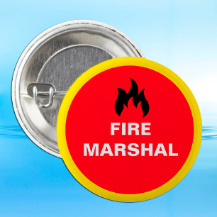 Badge Rond 5 Cm Bouton du maréchal d'incendie
