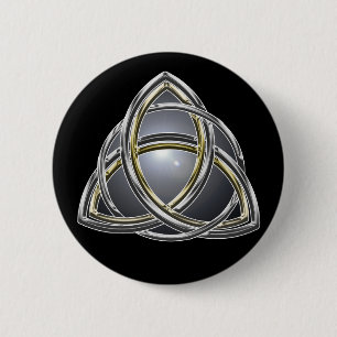 Badge Rond 5 Cm Bouton du noeud 2 de trinité