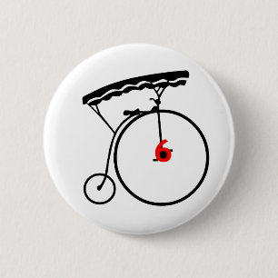 Badge Rond 5 Cm Bouton du numéro 6 de prisonnier