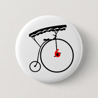 Badge Rond 5 Cm Bouton du numéro 6 de prisonnier