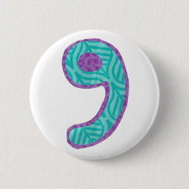 Badge Rond 5 Cm Bouton du numéro neuf
