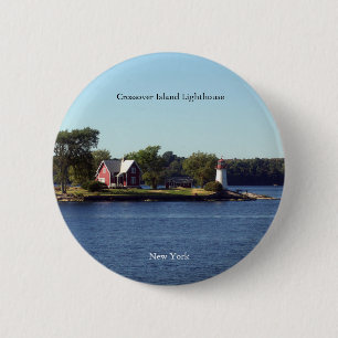 Badge Rond 5 Cm Bouton du phare de Crossover Island